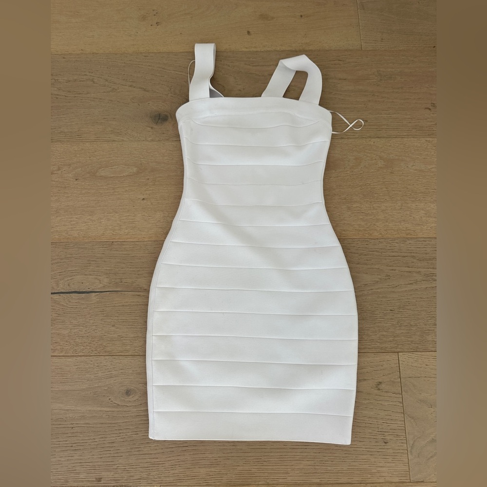 Susana Monaco White Bandage Sheath Dress